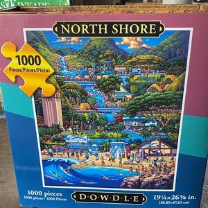 North Shore 1000-Piece Jigsaw Puzzle by Dowdle - Multicolor Beach Scene